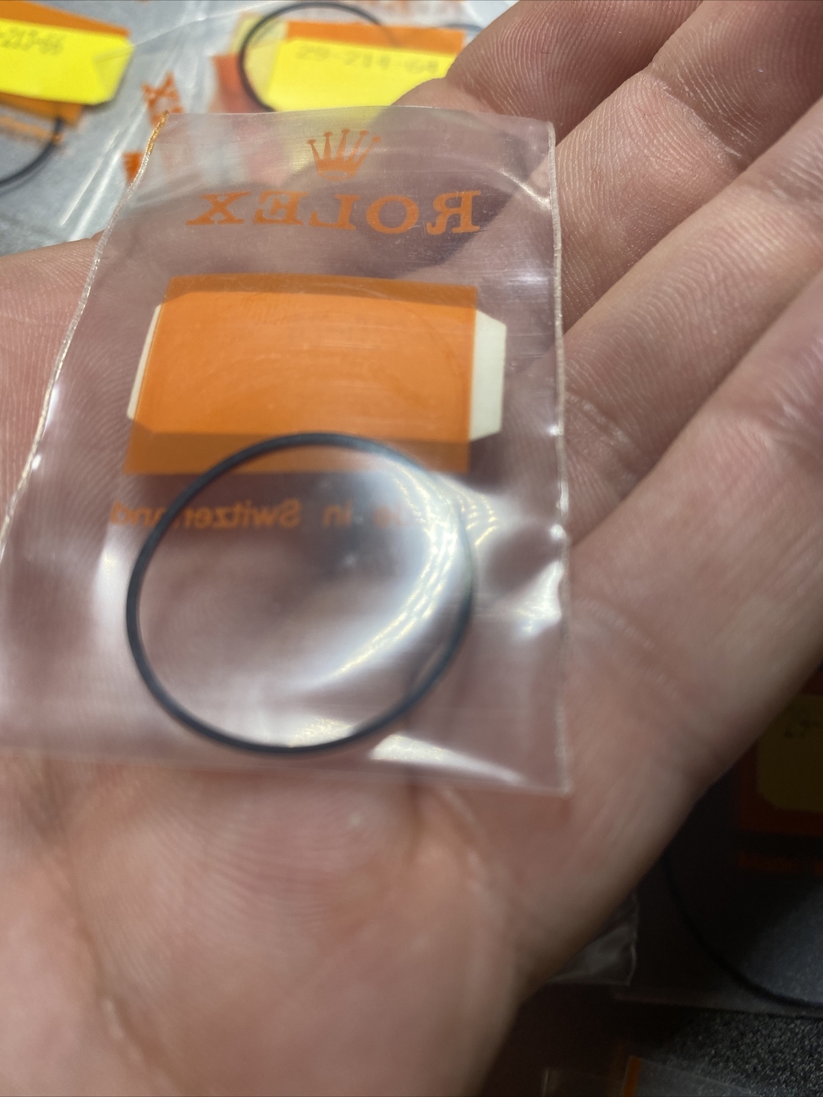 ONE Genuine Rolex Gasket 29-210-74 For Case Back O Ring NOS Open Package Part
