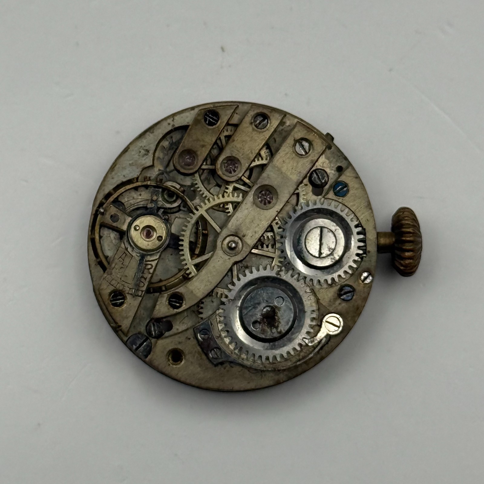 Trench Watch Movement Manual Wind Vintage Parts Repair Spares 24.9mm