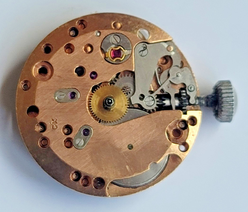 Hilton AS 1240 17 Jewel Swiss Watch Movement 19mm w/ Hilton Dial Running WP2-127