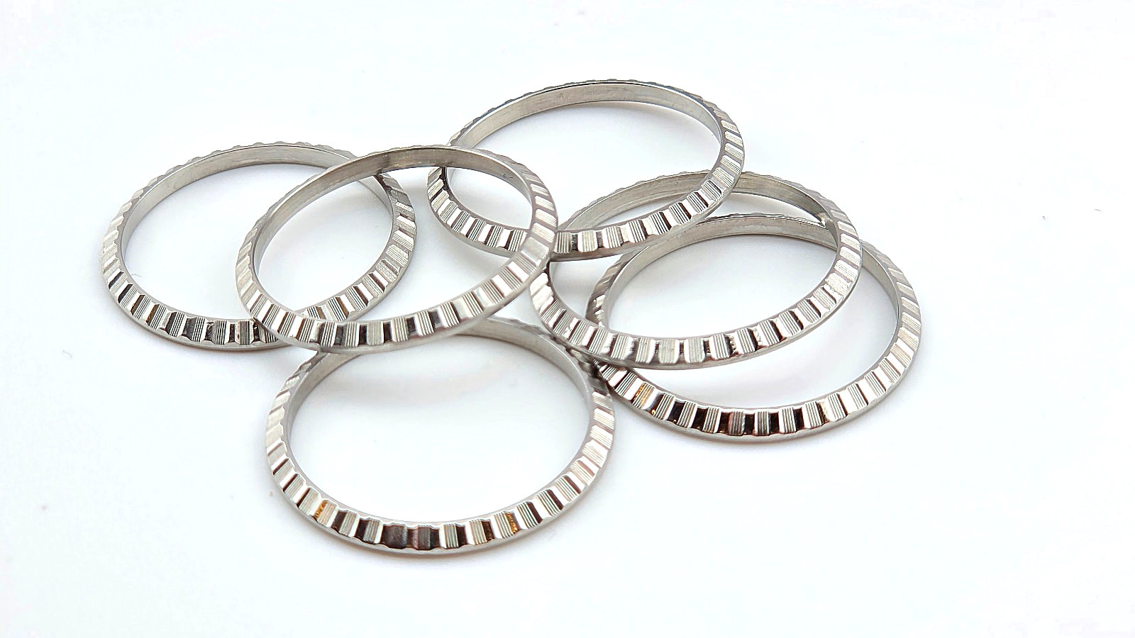 ROLEX 69240 79240 ENGINE TURNED STEEL BEZEL