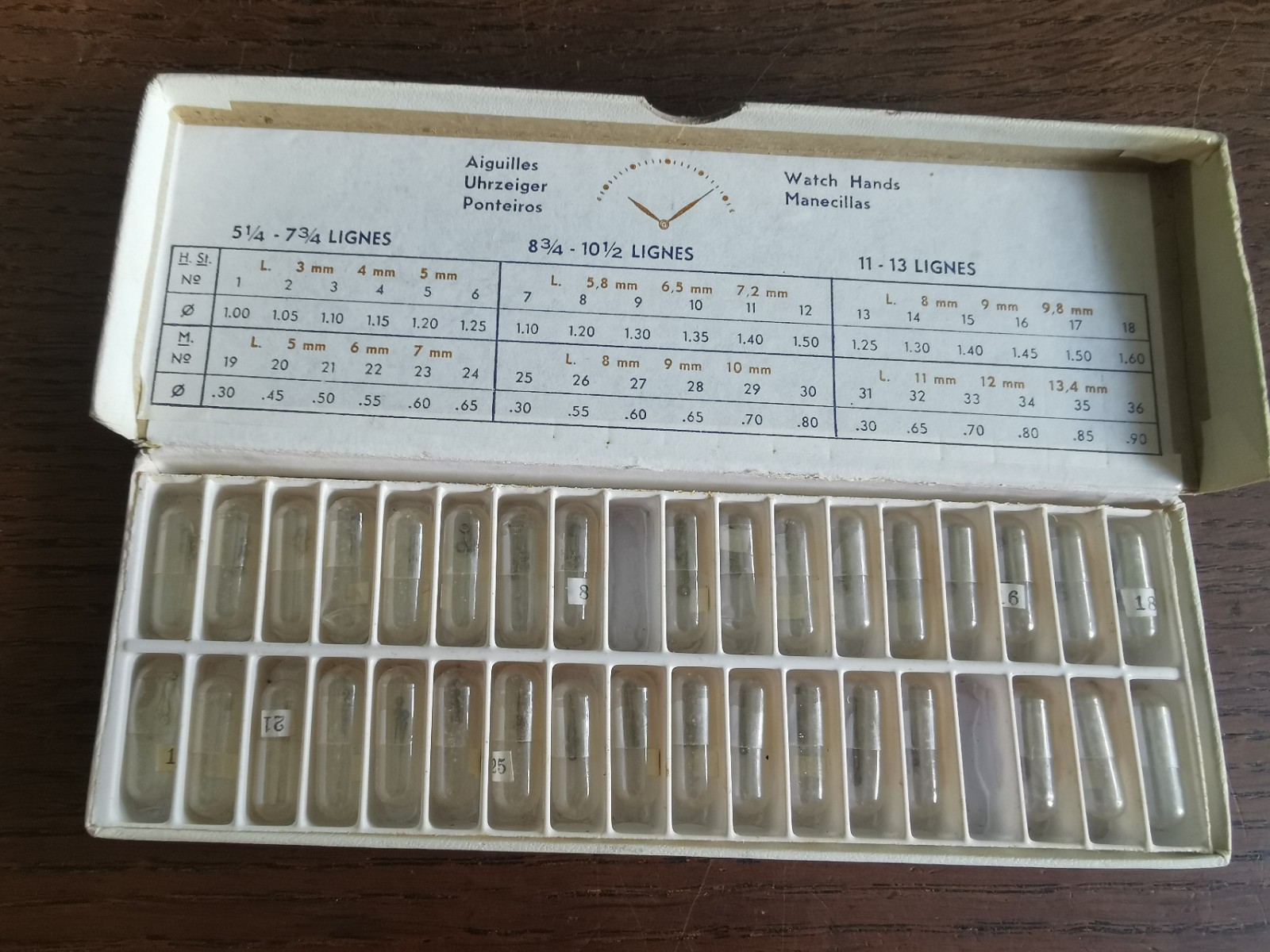 Watch Hands, Nickel, New Old Stock Parts, Various Sizes, Watchmaker #T251