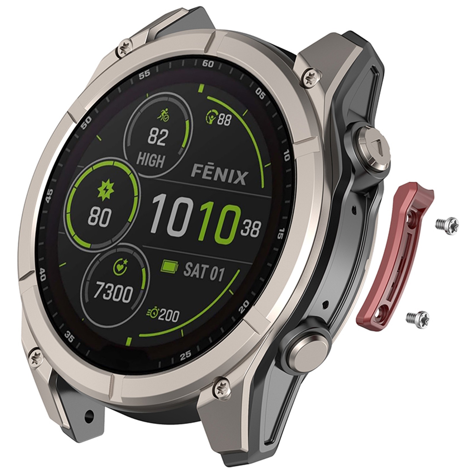 Watch Bumper Strip Metal Anti-impact Strip For Garmin Fenix 8/Tactix 8/Quatix 8