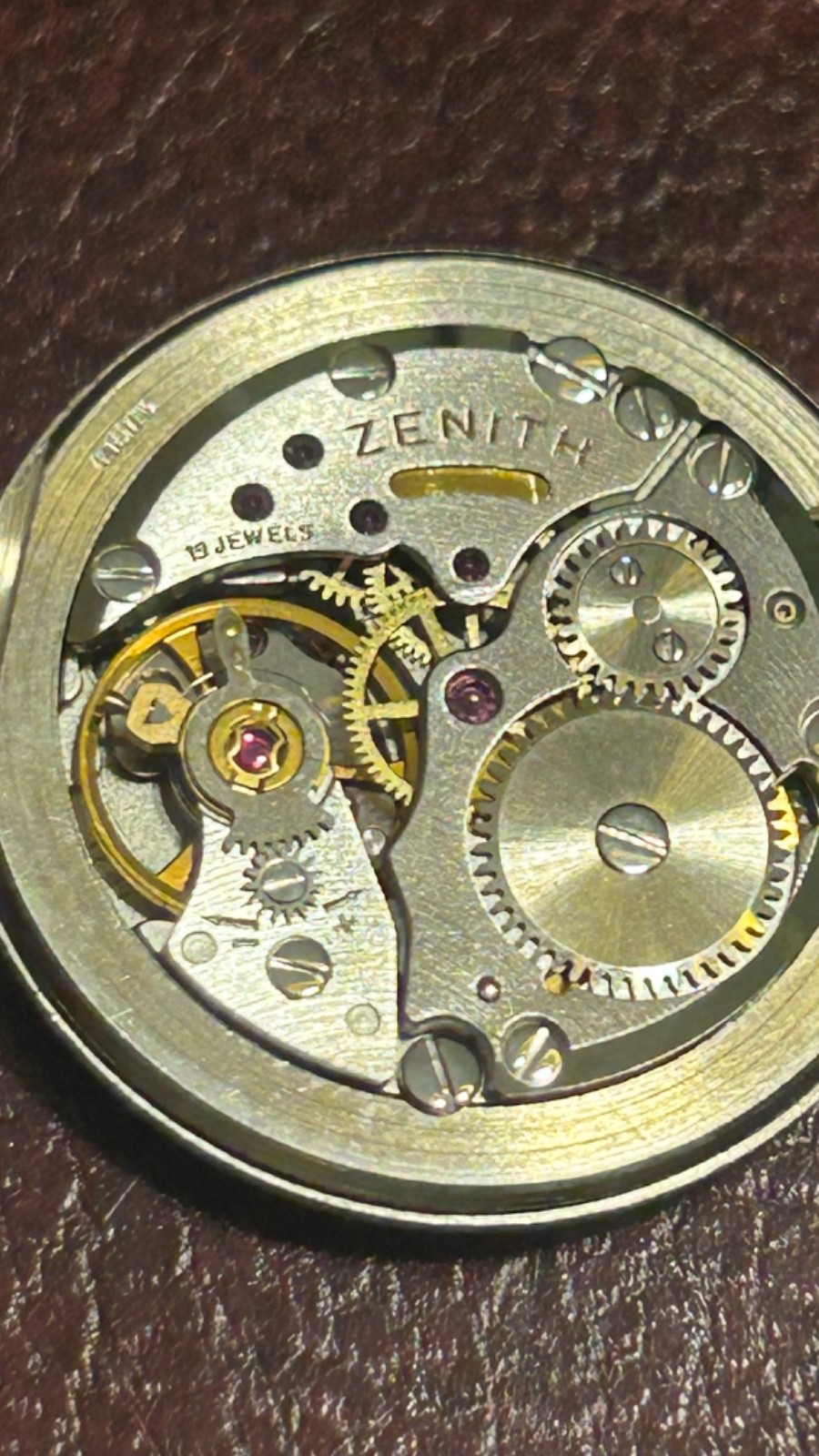 Original Zenith Movement, Dial & Hands, Original Crown