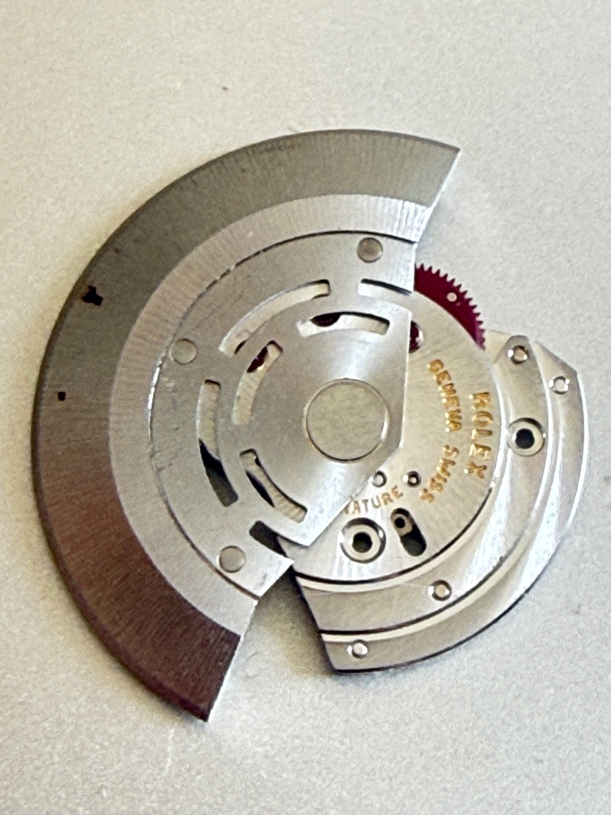 Genuine Rolex 3135 3130 Rotor Oscillating Weight Module Part 145 + screw