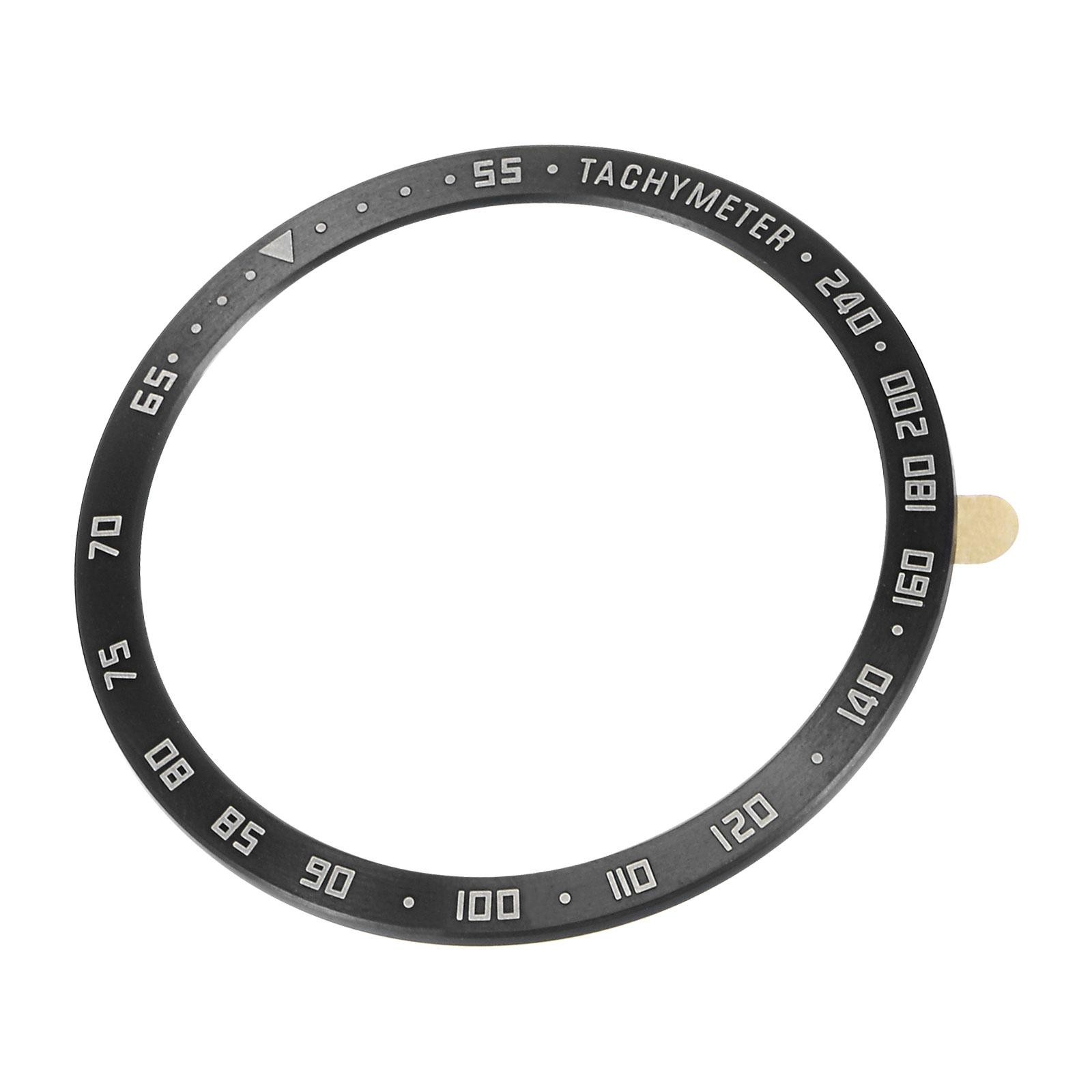 44mm Watch Bezel Ring Adhesive Cover Style B Anti-Scratch Protector Black