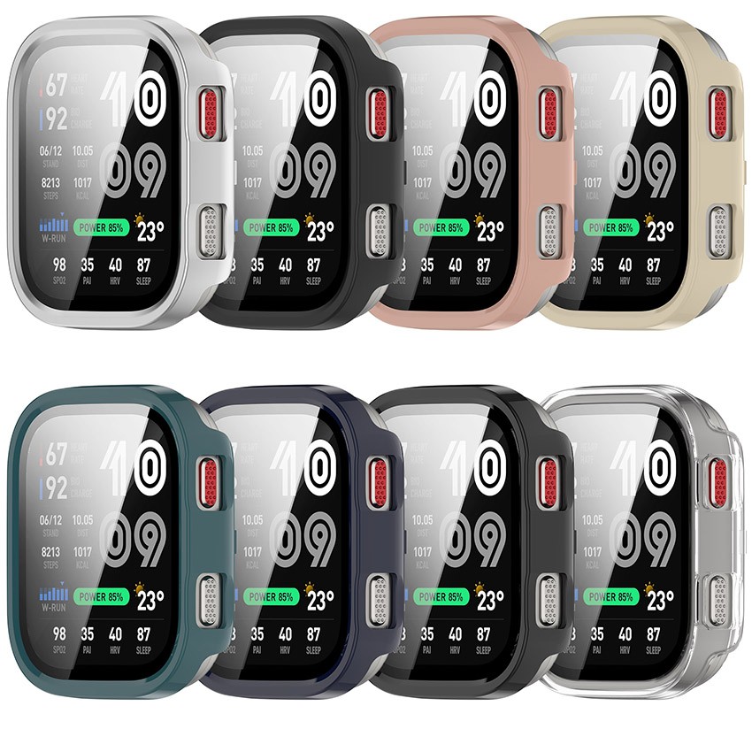 PC + Tempered Glass Protective Film Watch Case Armor for Amazfit Bip Max (A2568)
