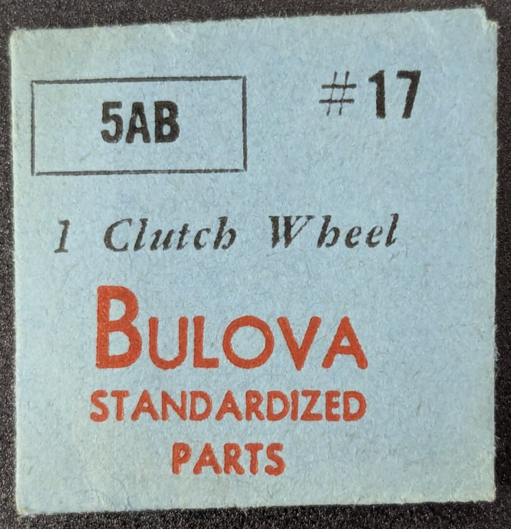 NOS NEW Genuine Bulova Cal. 5AB – Clutch Wheel – Vintage Watch Part #17
