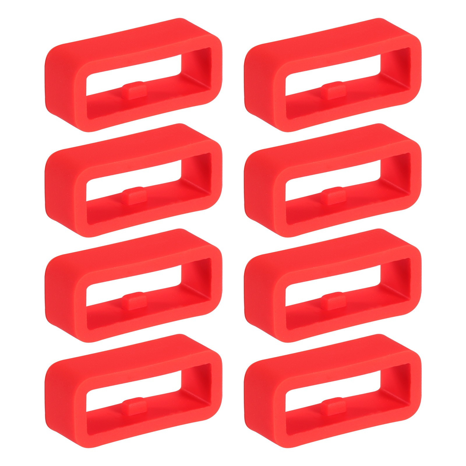 8 Pcs Watch Band Holder Loop, 16mm Universal Watch Replacement Band, Red