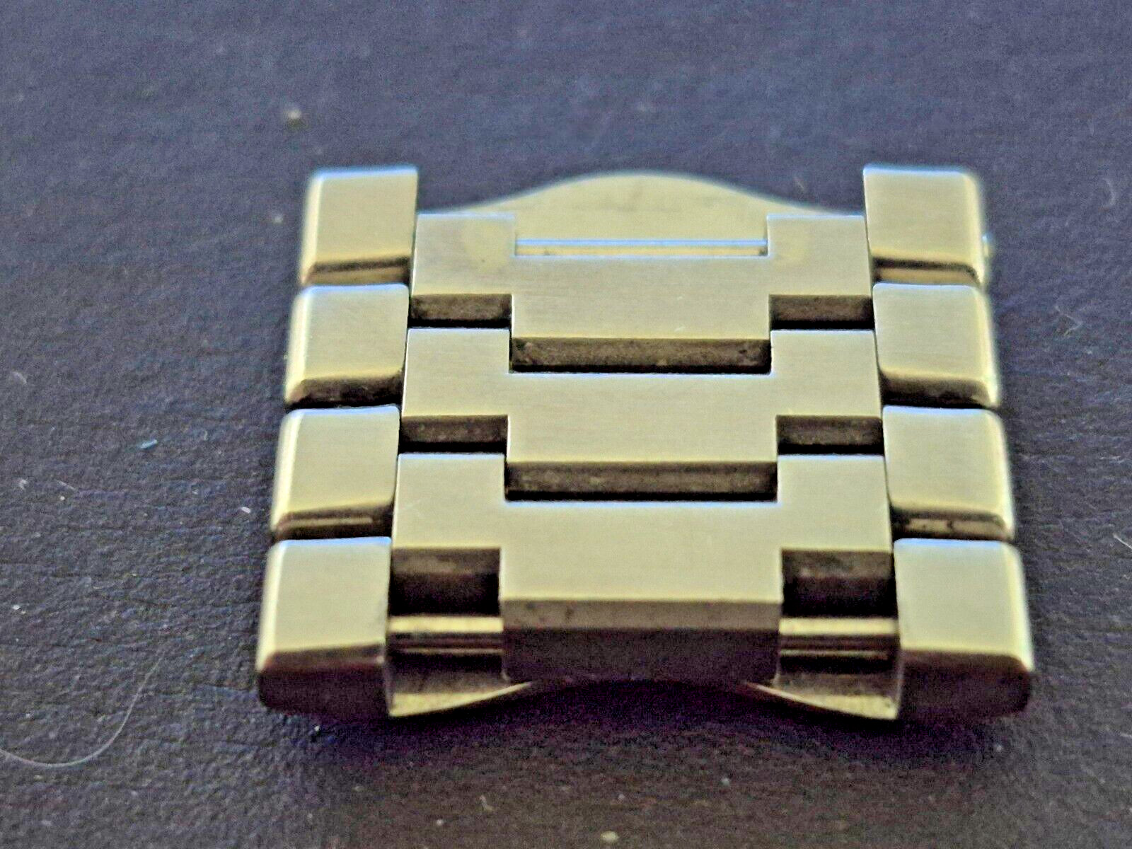4 EBEL Classic Wave 22.5mm Extra Replacement Link Stainless Steel and Gold & Pin