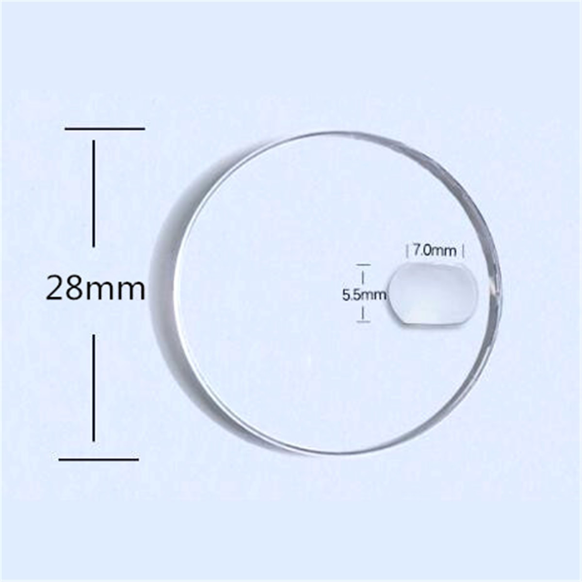 High Quality Sapphire Magnifier Lens for Date Window Watch Crystal Glass