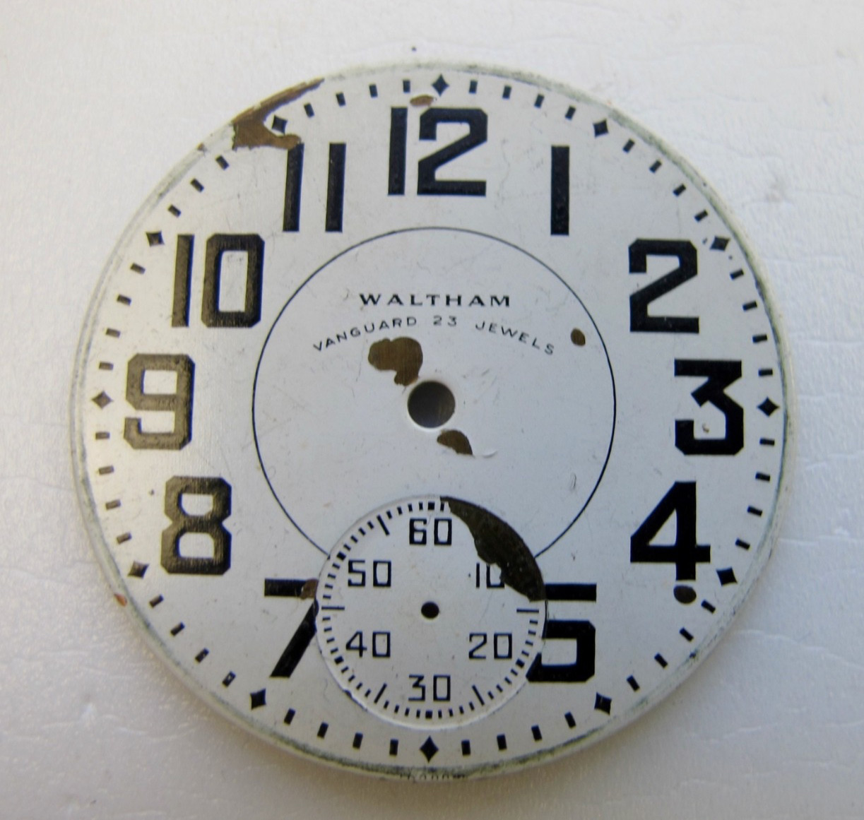 Vintage 16 size Waltham Vanguard Dial