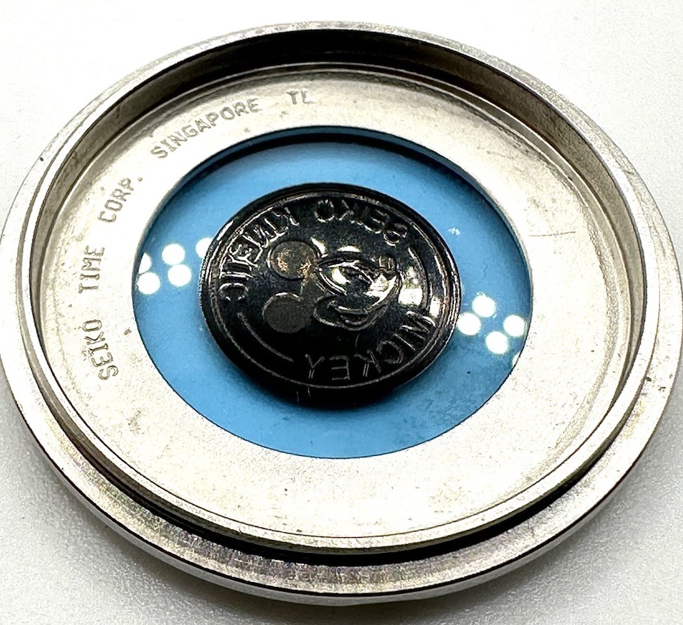 Genuine Seiko Kinetic 5M42-0C19 Mickey Mouse Edition Case Back Cover Part