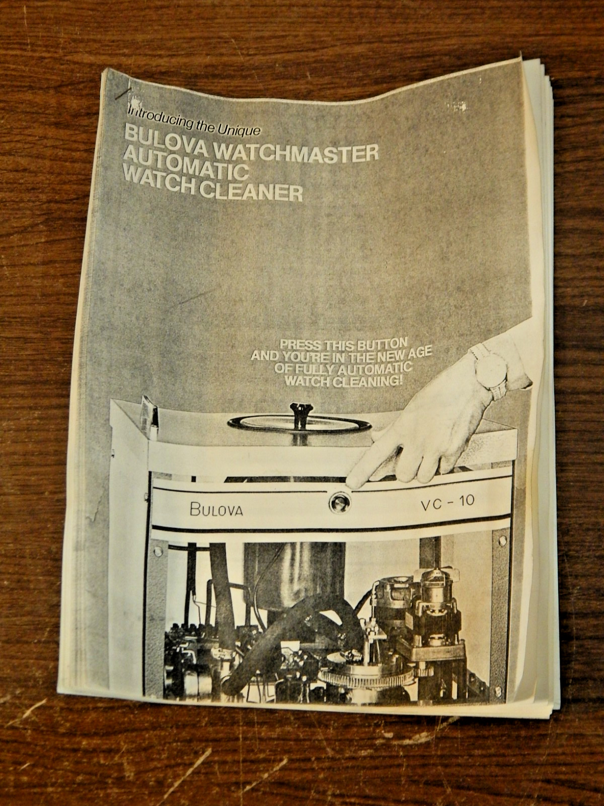 Vintage Watchmakers Watchmaster Bulova VC-10 Watch cleaning machine Pocket/wrist
