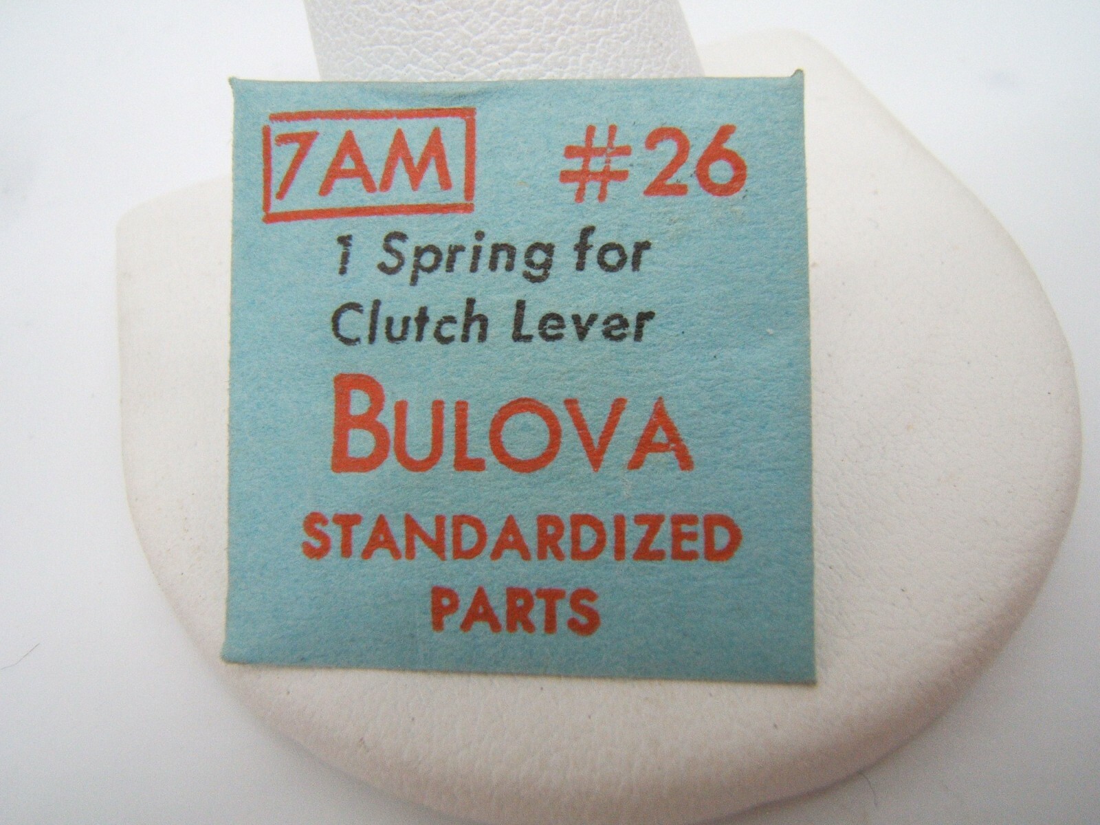 BULOVA WATCH PART 7AM #26 SPRING FOR CLUTCH LEVER NOS