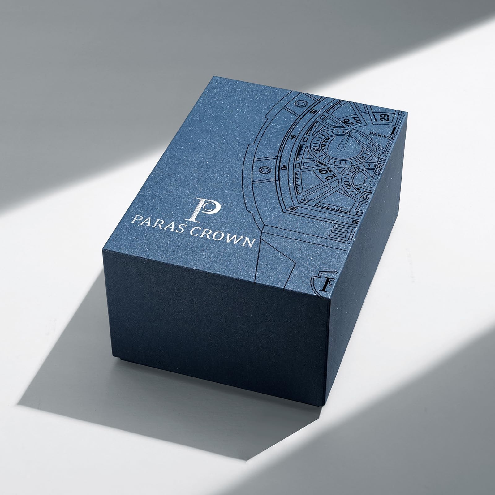 Paras Crown Watches for Men Luxury Japanese Quartz Movement Chronograph Analo…