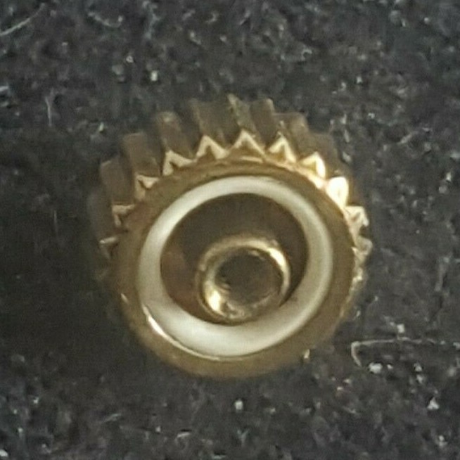 Rolex-Tudor 4.0mm Water Resistant Gold Plated Crown With Tiger Eye Cabouchon
