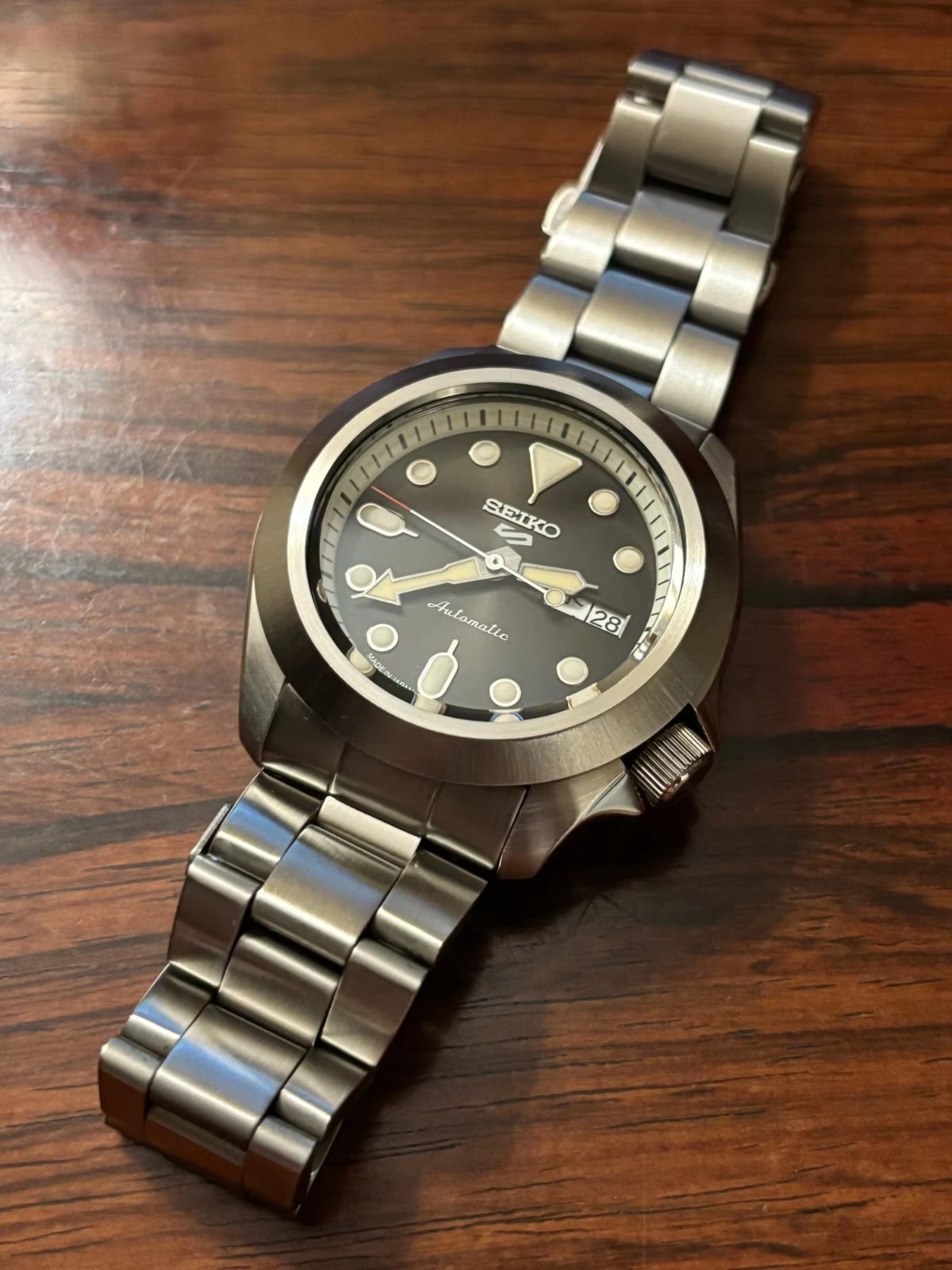 316L Steel Shiny Brushed Pilot Bezel 41mm With Gasket For SKX Style Case Mod