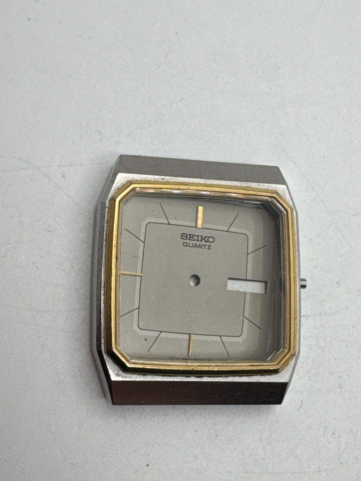 Vintage Men’s Seiko 6533-5039 Two Tone Watch Case ONLY