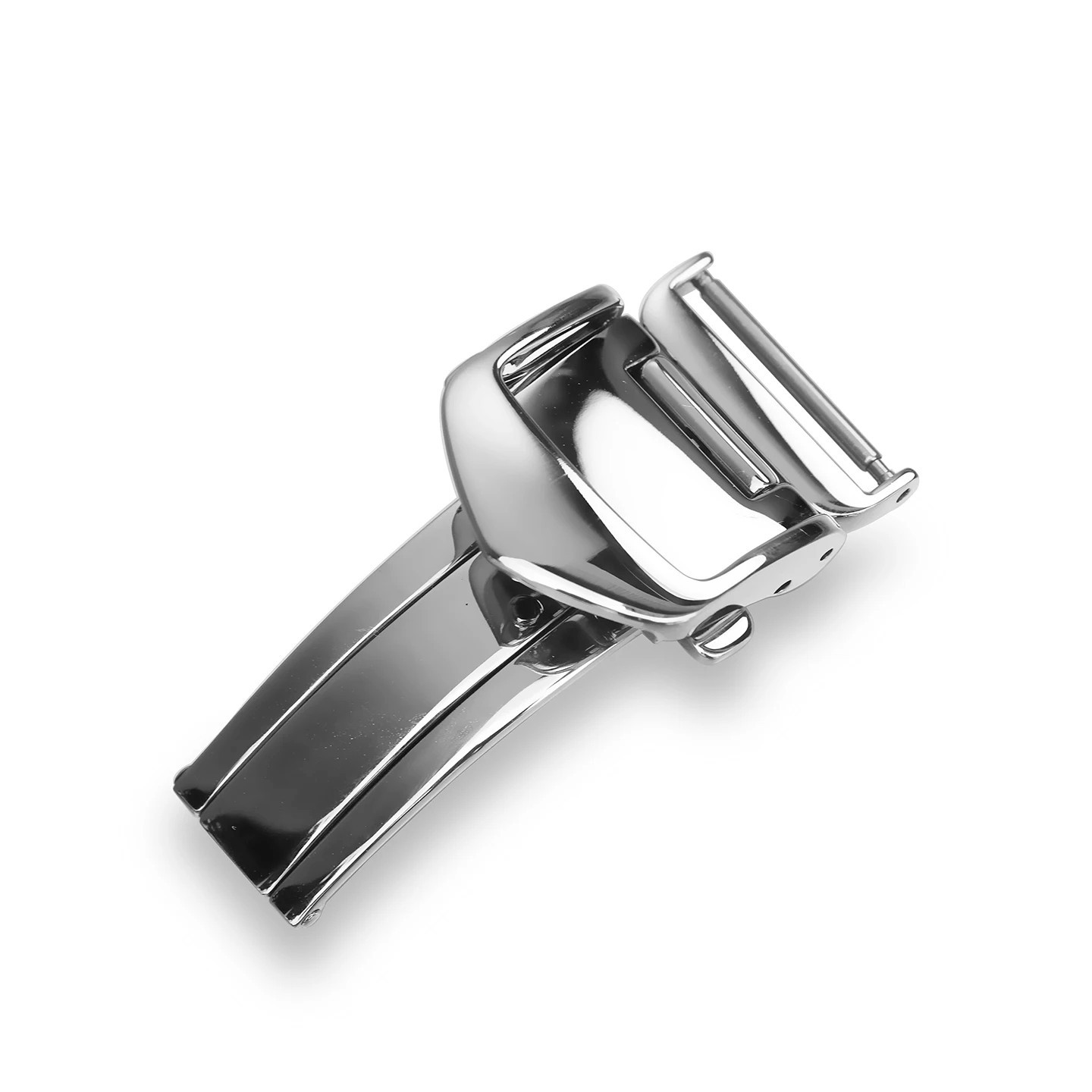 New 316L Stainless Steel Butterfly Clasp 16mm 18mm Deployant Buckle for Seiko