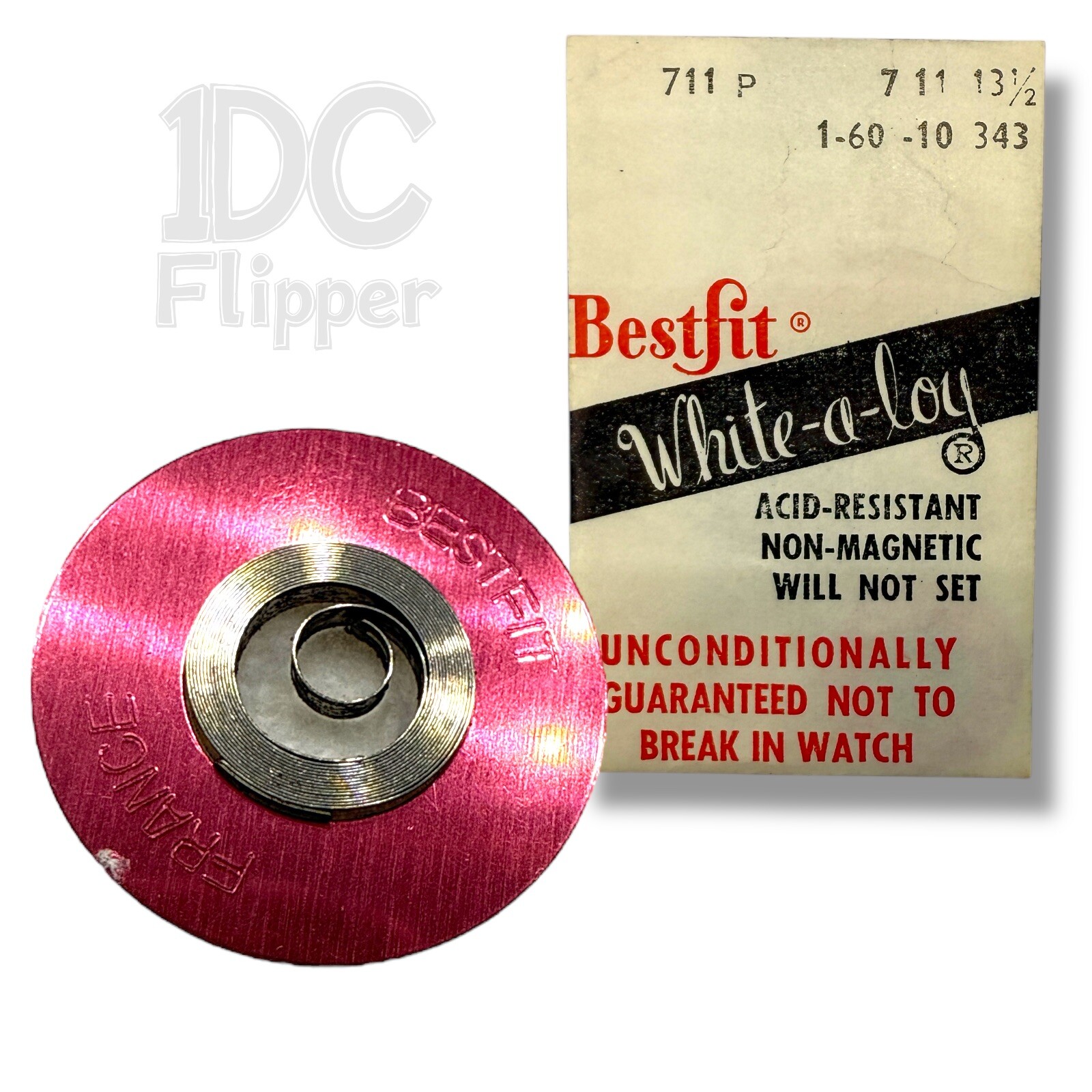 Font 25 Mainspring 1.60 x 0.10 x 343 Alloy Watch Part BestFit 711P NOS Read!