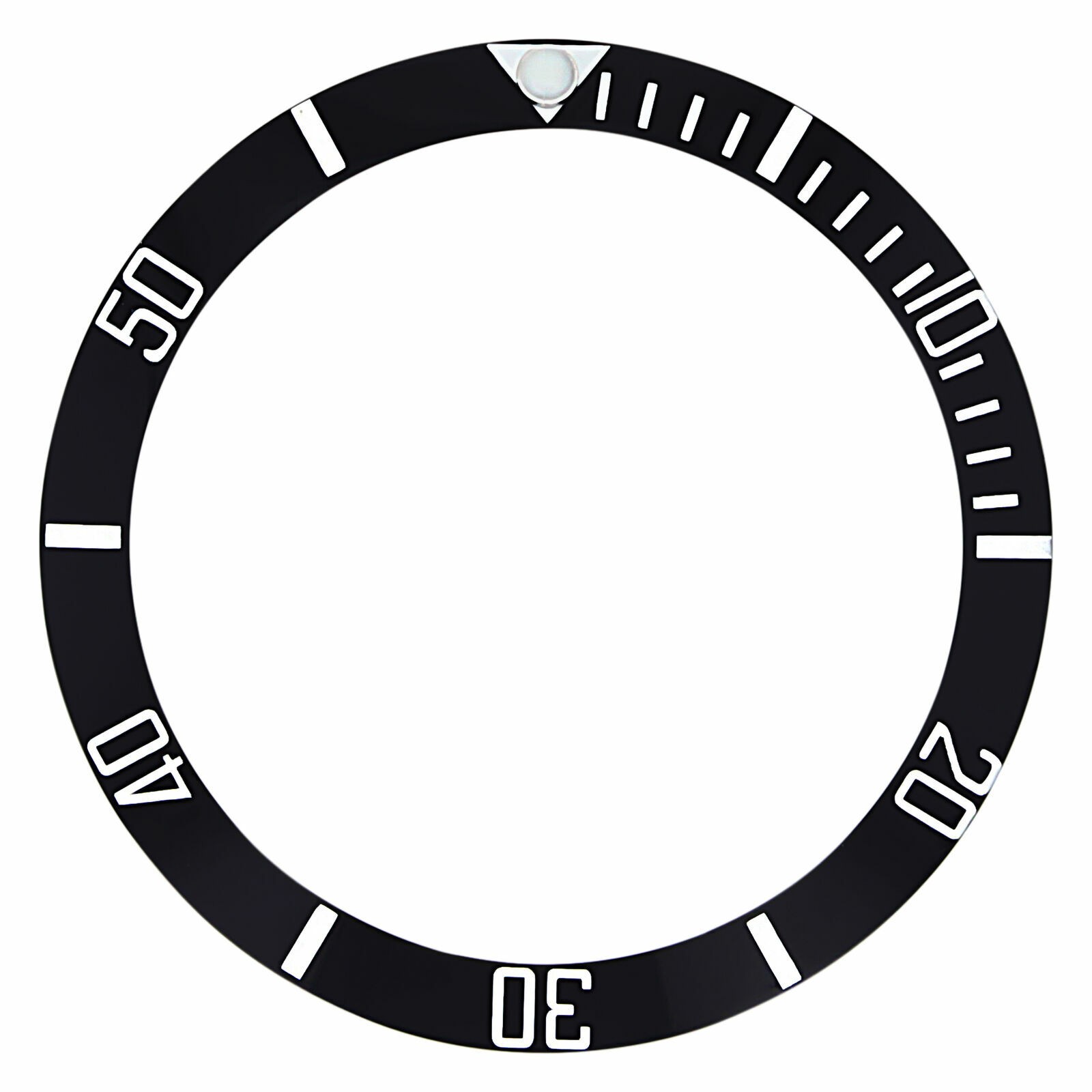 BEZEL INSERT CERAMIC FOR ROLEX SUBMARINER 116610LN 114060LN ENGRAVE BLACK