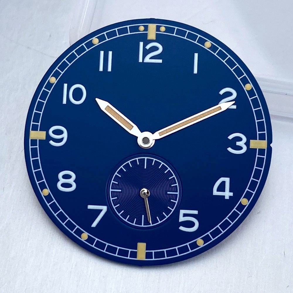 Luminous 33.5MM Blue Black Dial Hand For Sea-gull ST1701 Mechanical Dive Watch