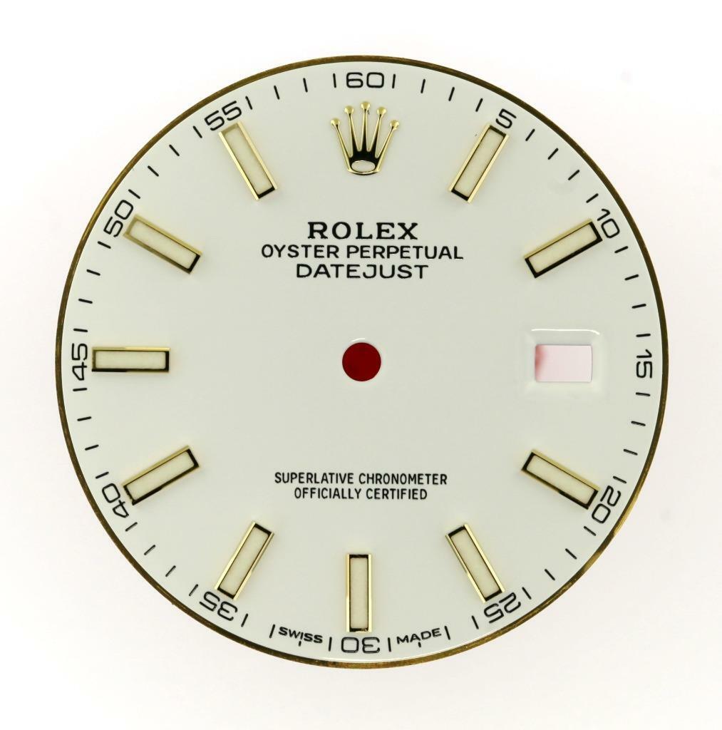 Original Men’s Rolex Datejust 41mm 126333 126303 Gloss White Stick Dial 2/T #P9