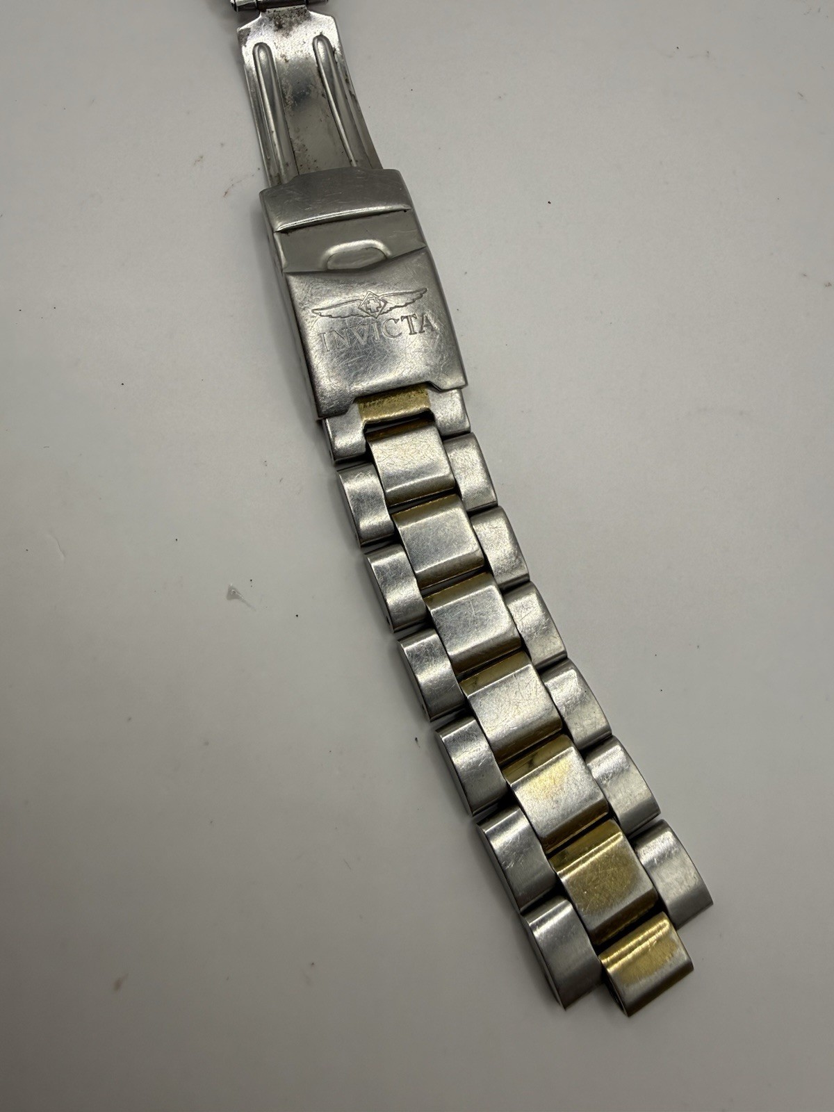 Invicta Pro Diver Watch Band Silver Half a Bracelet For Parts Approx 19.8mm