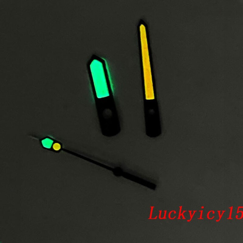Accessories Black Edge Watch Hands Japan C3 Super Green Luminous For NH35 NH36