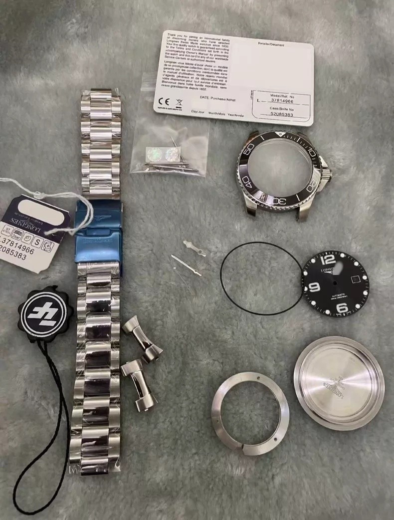 For DIY 41/43mm Watch Steel Case kit For 2824 2130 movement