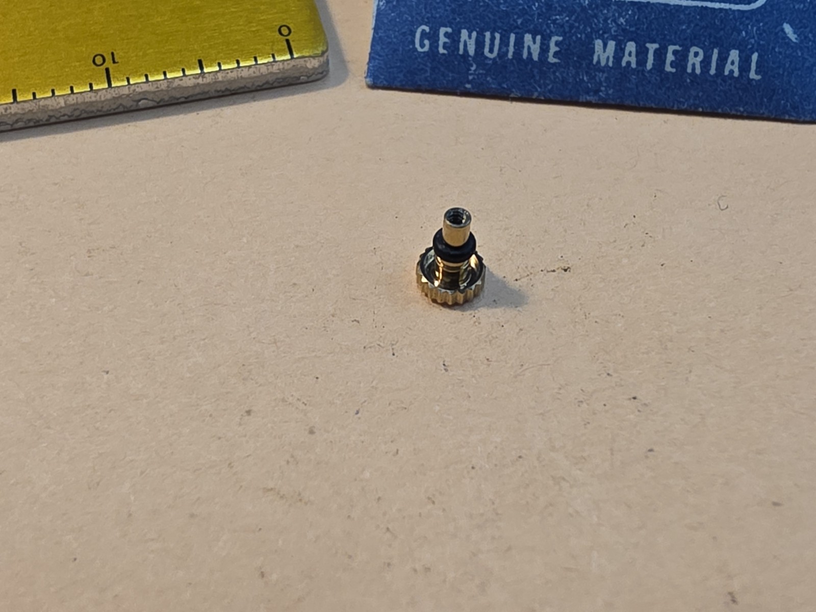 NOS Seiko 3.44 Yellow Crown PN 35M03NG For Cases As Shown