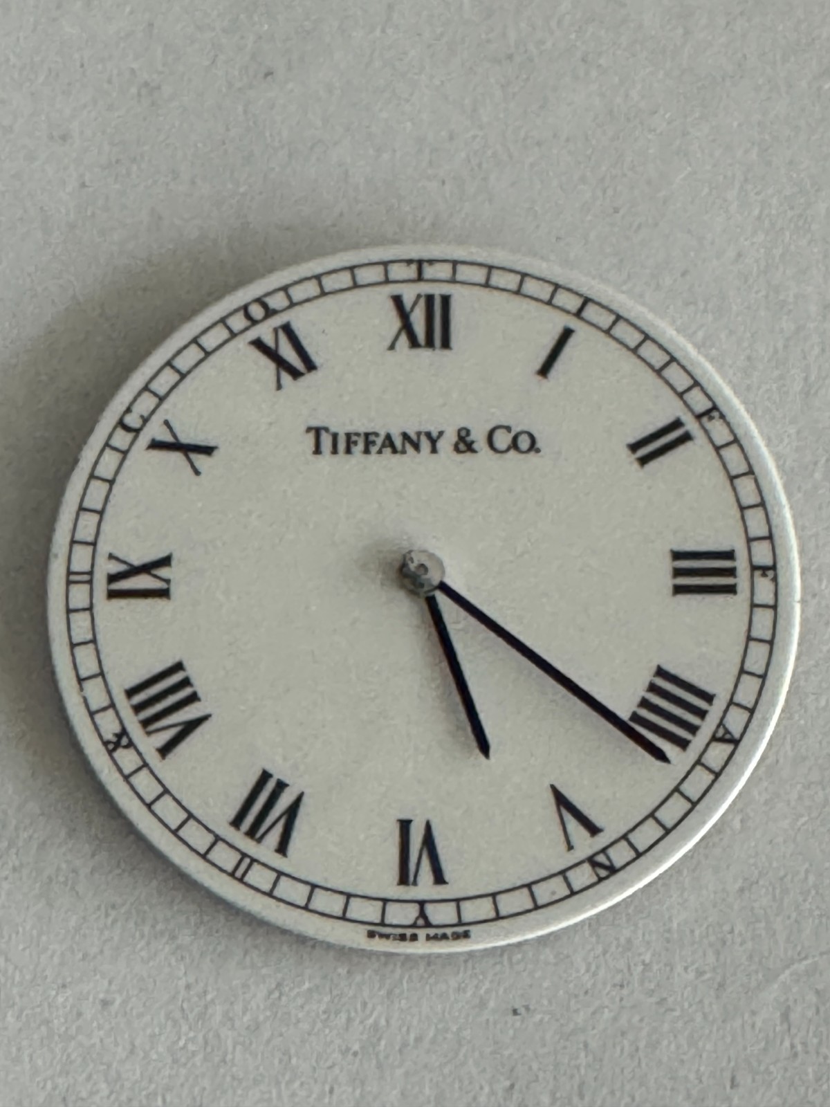 QUARTZ ETA 282.001 WRISTWATCH MOVEMENT NOT RUNNING TIFFANY & CO. DIAL 13 JEWEL