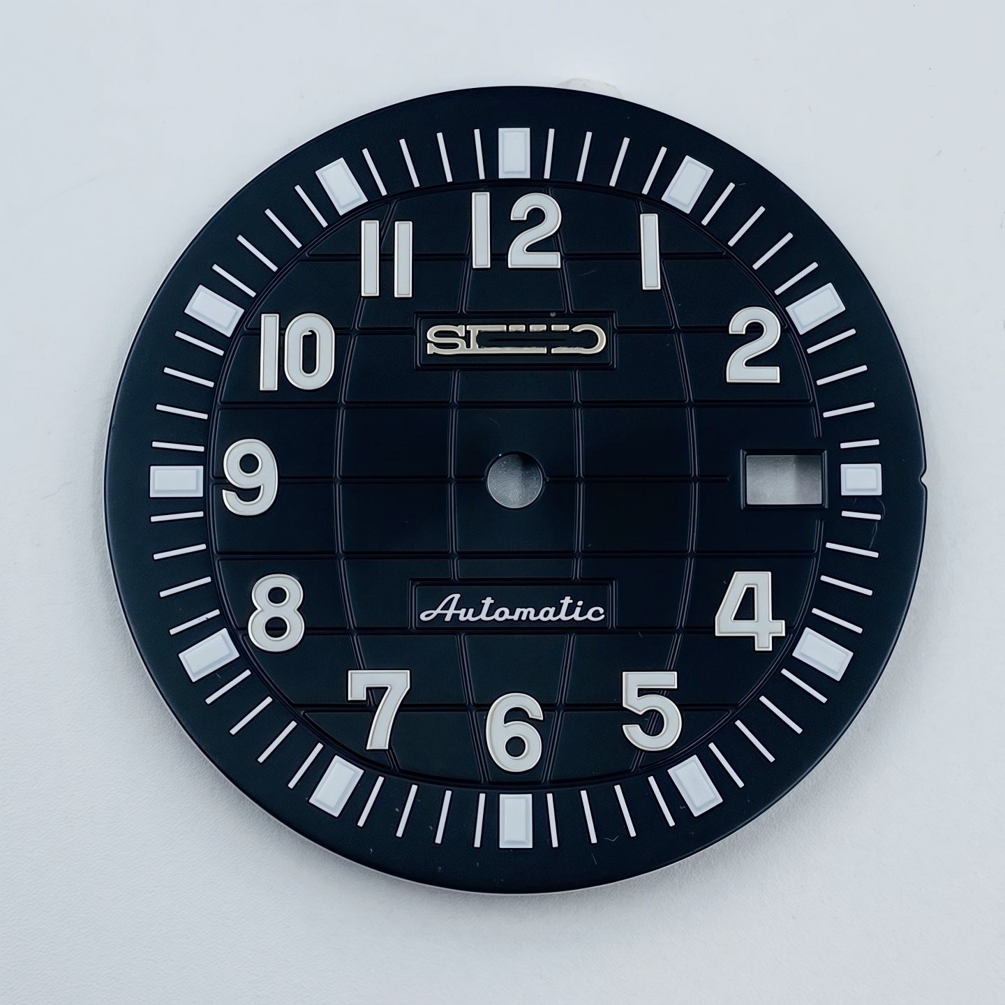 32mm Sun Pattern Watch Dial Green Luminous Date for Nh35 Nh36 Movement