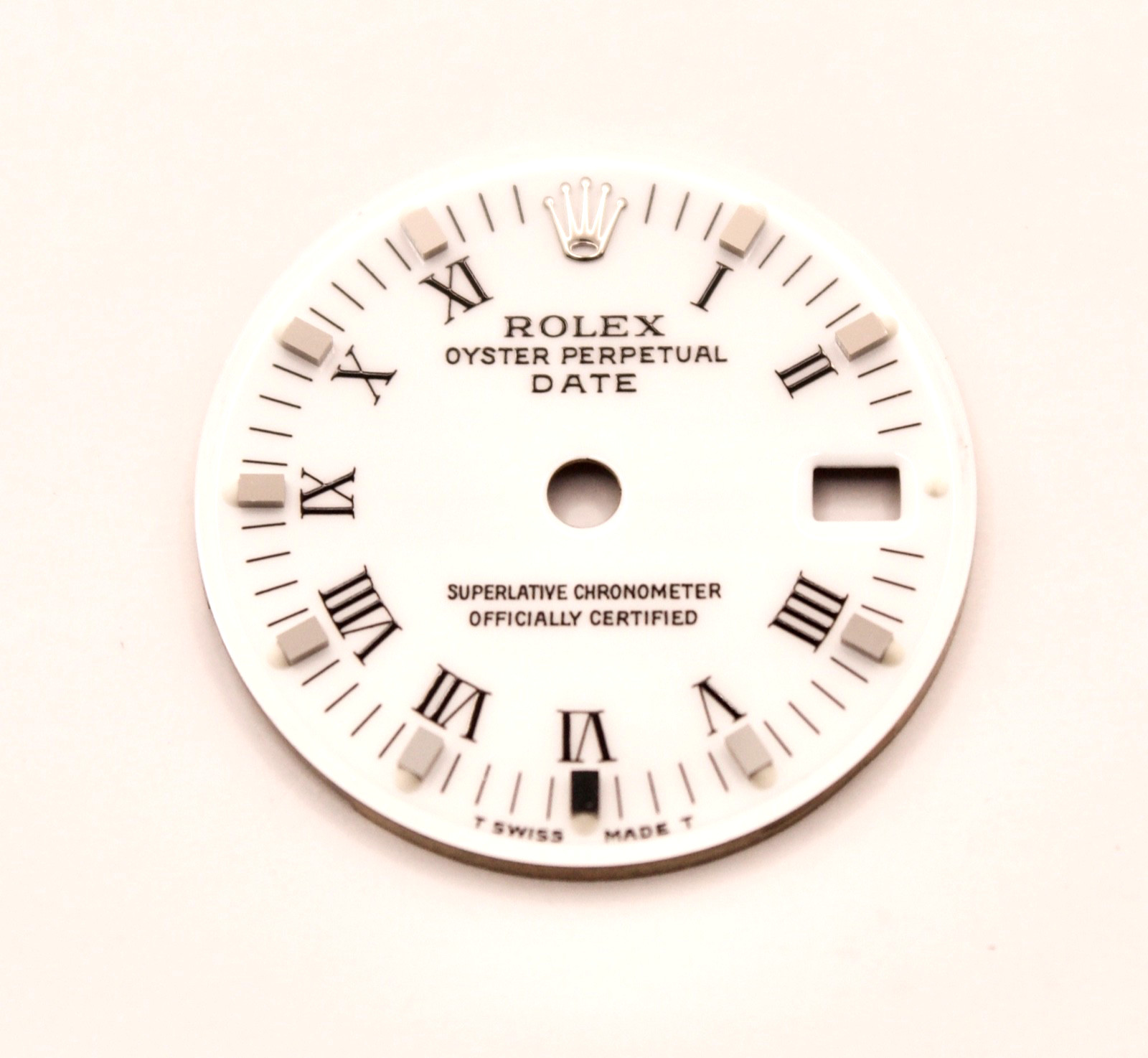 ORIGINAL Rolex Dial 26mm Datejust White Stainless Steel w Date Swiss Made