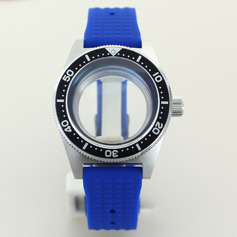 40mm Stainless Steel Watch Case Strap Sapphire Glass For Seiko Nh35/36 Movement