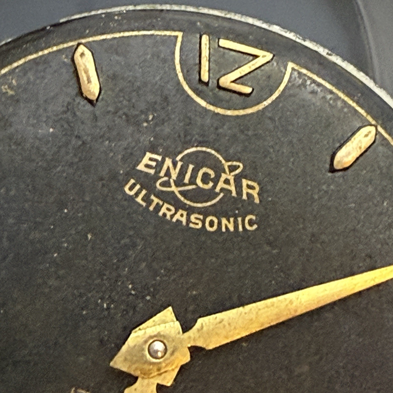Enicar Ultrasonic 17 Jewels Manual Movement Dial Hands Parts Repair Swiss