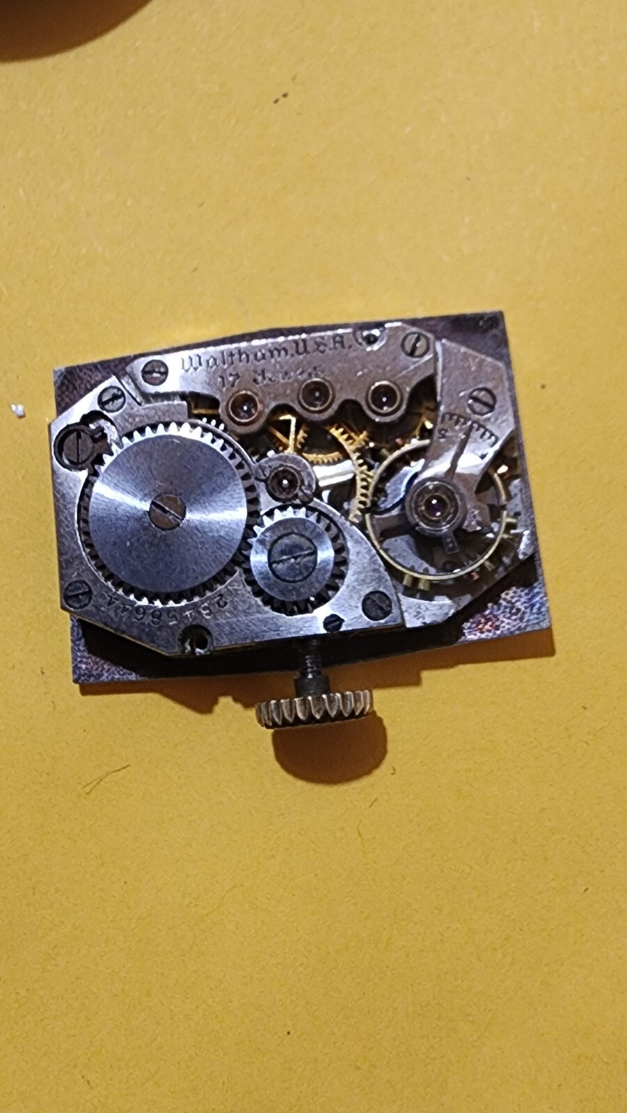 vintage watch movement lot for scrap,repurpose or parts,Waltham, Elgin etc A4