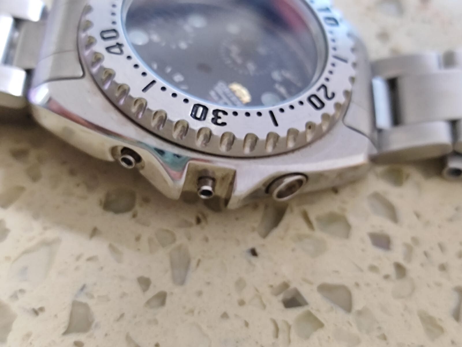 Orient TD0D-000 Chronograph 150m Diver Parts CASE & The bracelet & Dial NOS