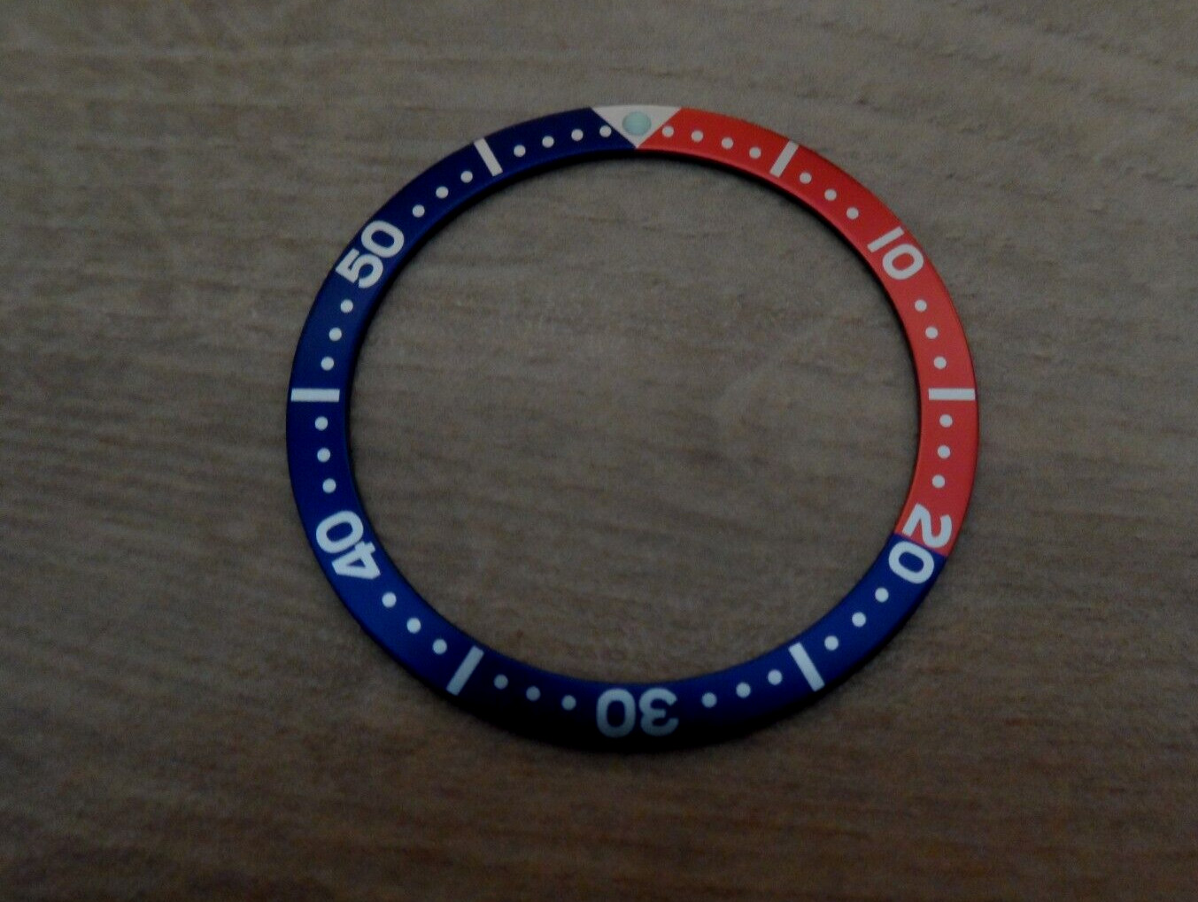 Flat Aluminum Pepsi Bezel Insert for Seiko SKX SRPD Bezel Blue Red+Adhesive Ring