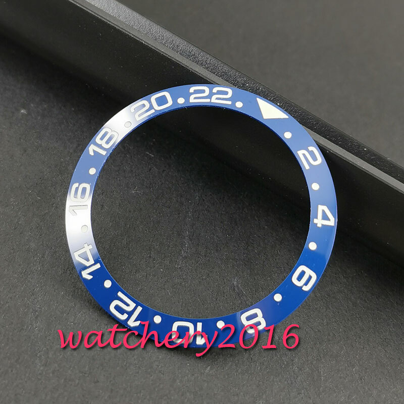 38mm Bezel Ring Insert Ceramic Watch Bezel Fits for 40mm Automatic Mens Watches