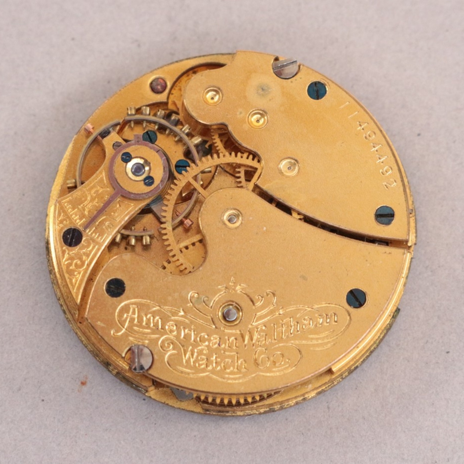 Waltham 0 Size Pocket Watch Movement 1891M Seaside – FH336