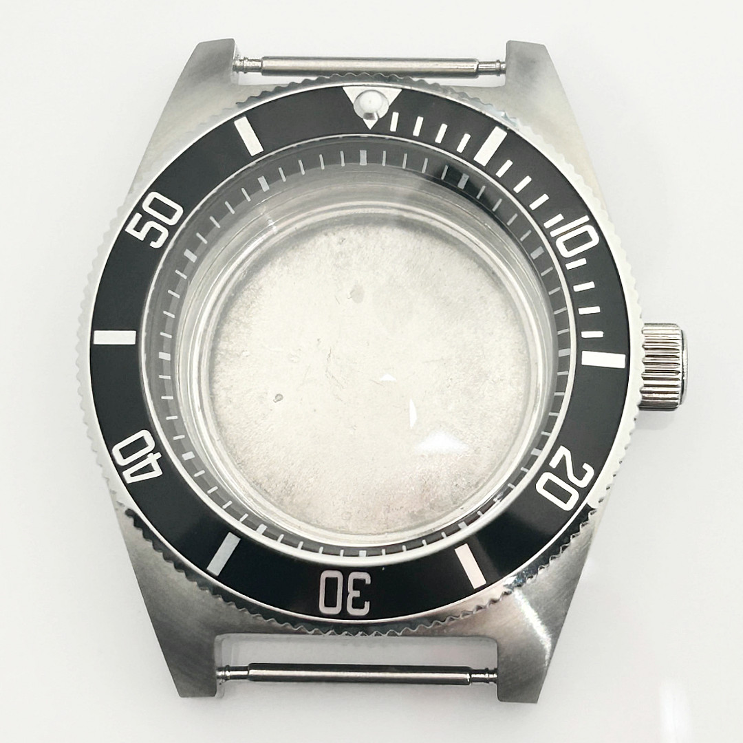 Sapphire Glass Watch Case 40mm Fit NH34 NH35 NH36 Water Resistance Drilled Lugs