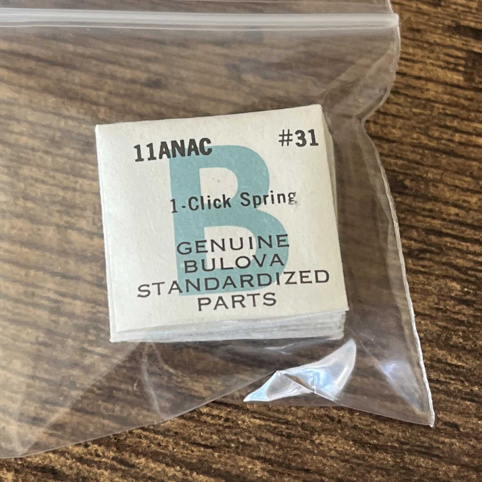 Bulova Watch 11ANAC Standardized Watch Repair Part #31 (1) CLICK SPRING Sealed