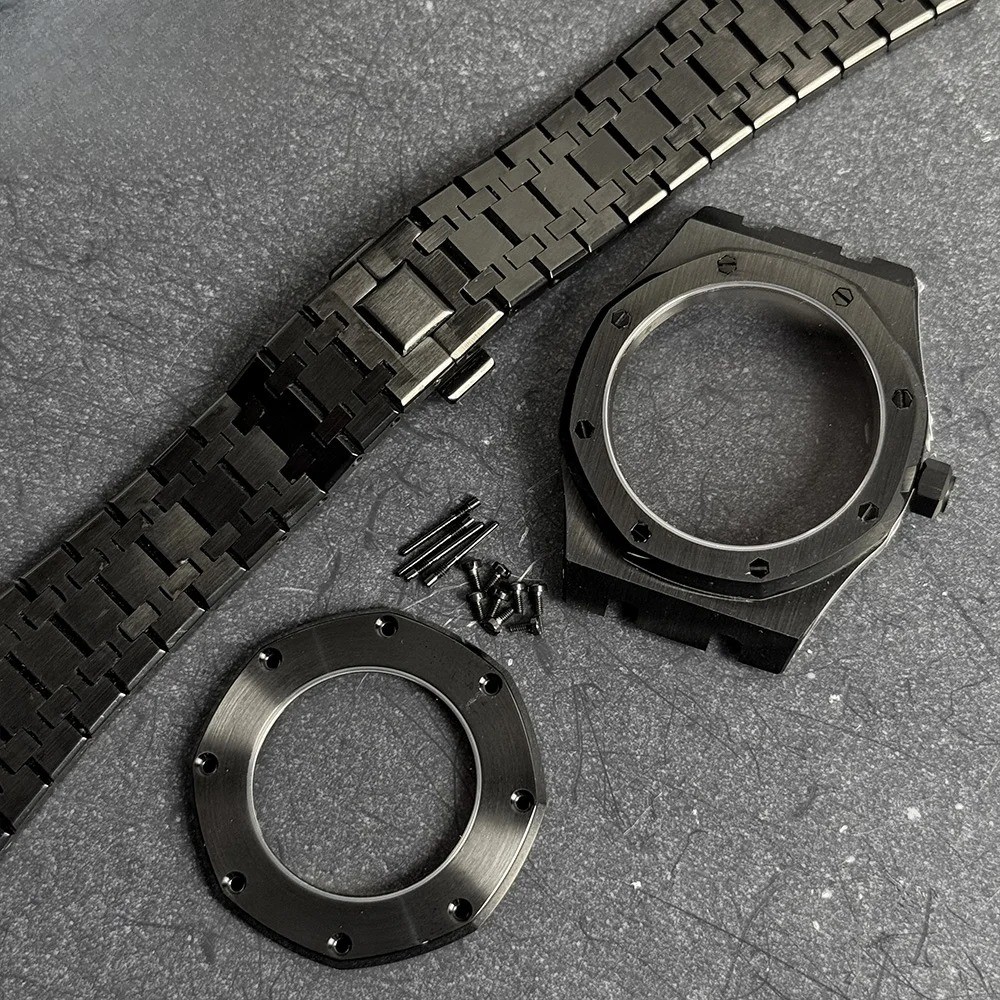 42mm PVD Steel Octagonal Case Mod Bracelet Sapphire Back NH34/35/38/70/72