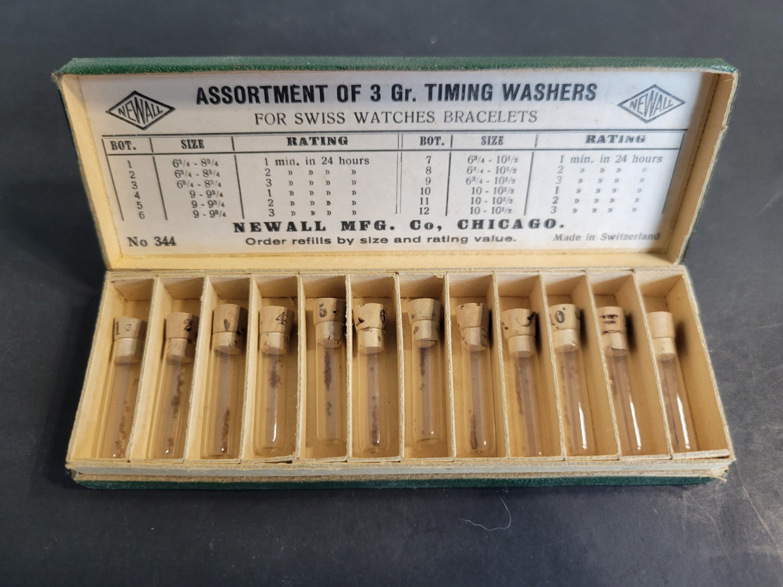 Newall Assortment of Wristwatch 3 gr Timing Washers