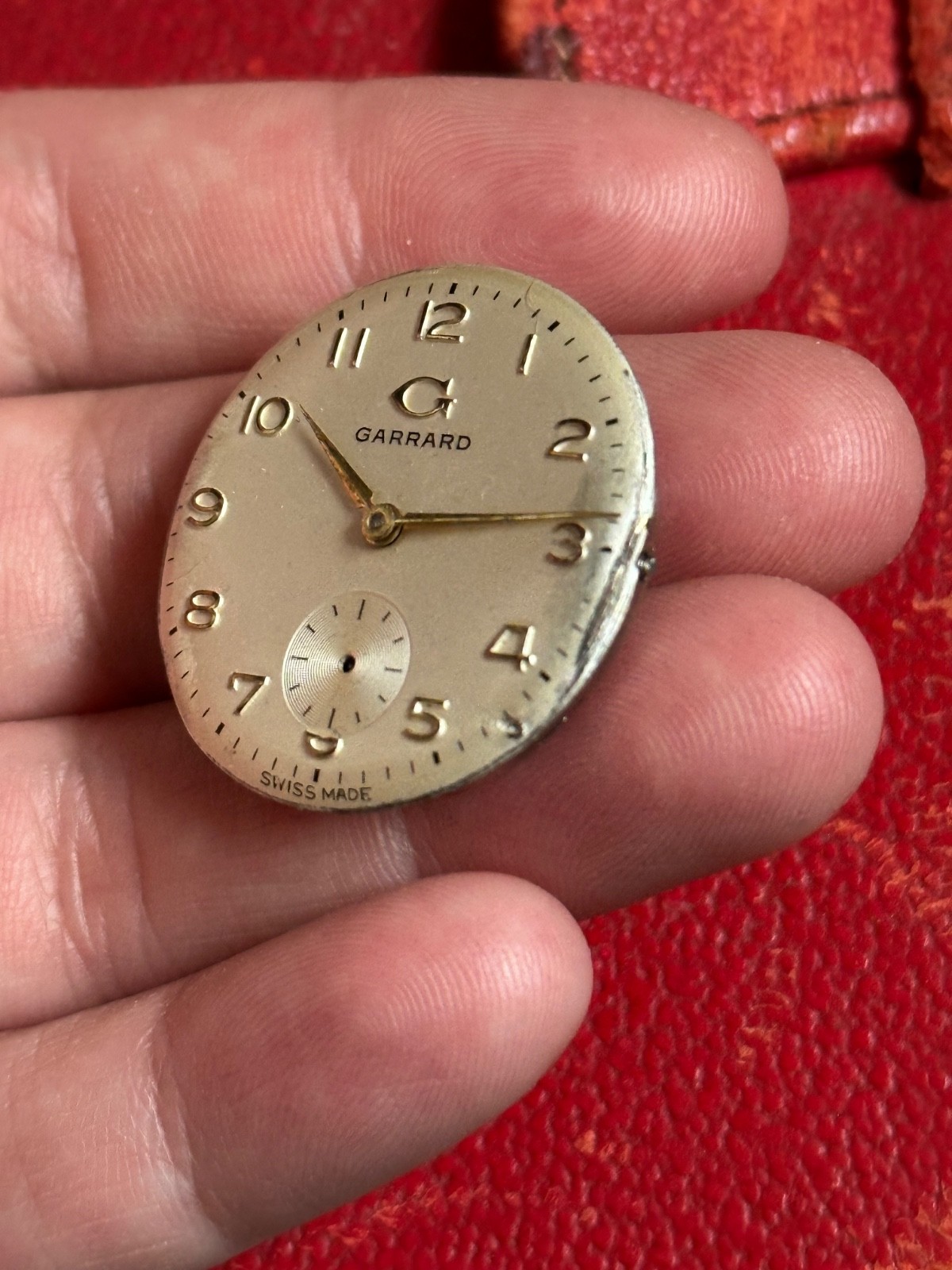 Vintage Gents Garrard Watch Movement Spares Repairs