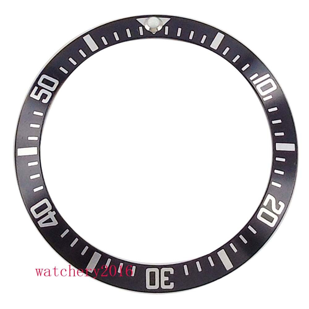 38mm black blue red Aluminum alloy bezel insert for 40mm SUB parnis mens watch