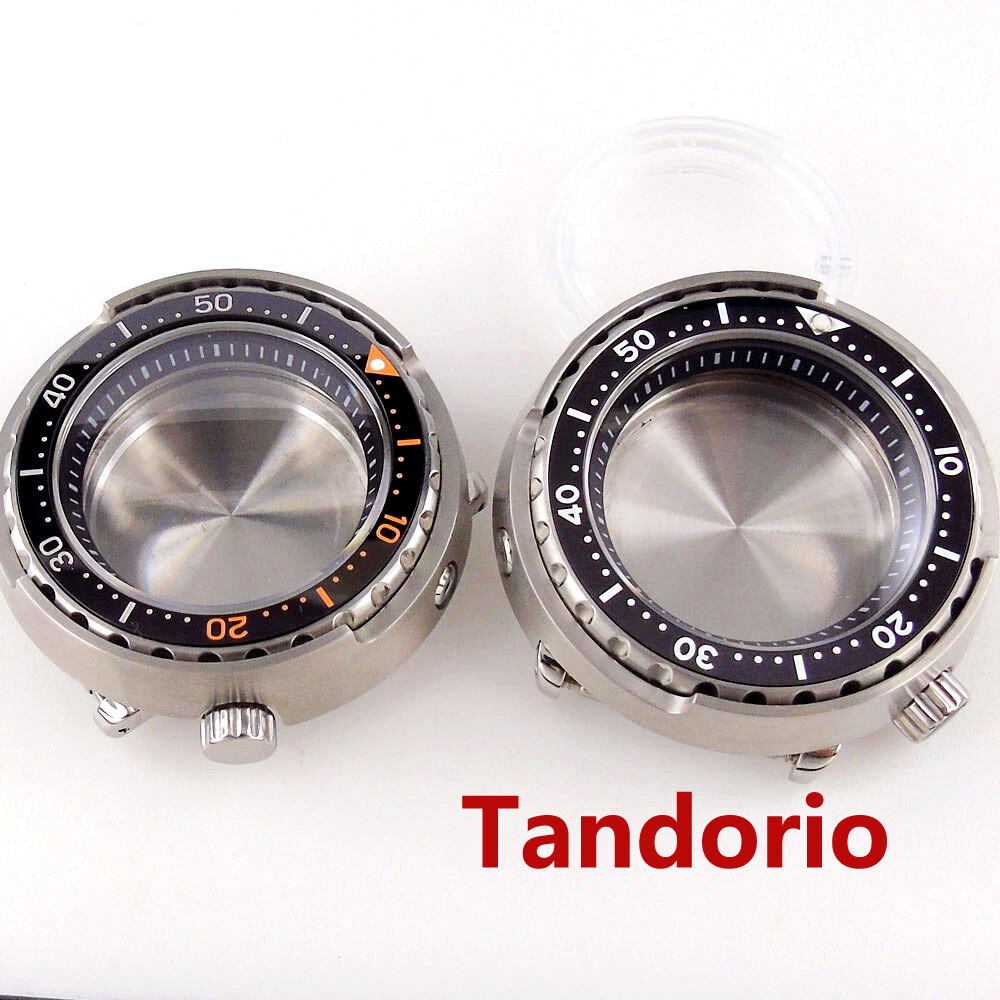 46.5mm Sapphire Glass 30ATM Watch Case Fit NH34 NH35A NH36A Undirectional Bezel