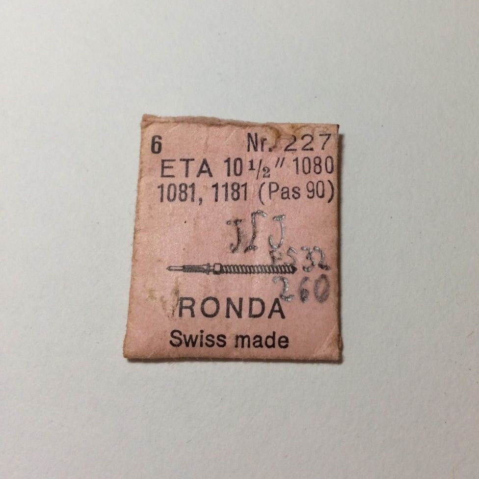 ETA 227 Winding Stem for cal. 1080 1081 1181 New-Old Stock