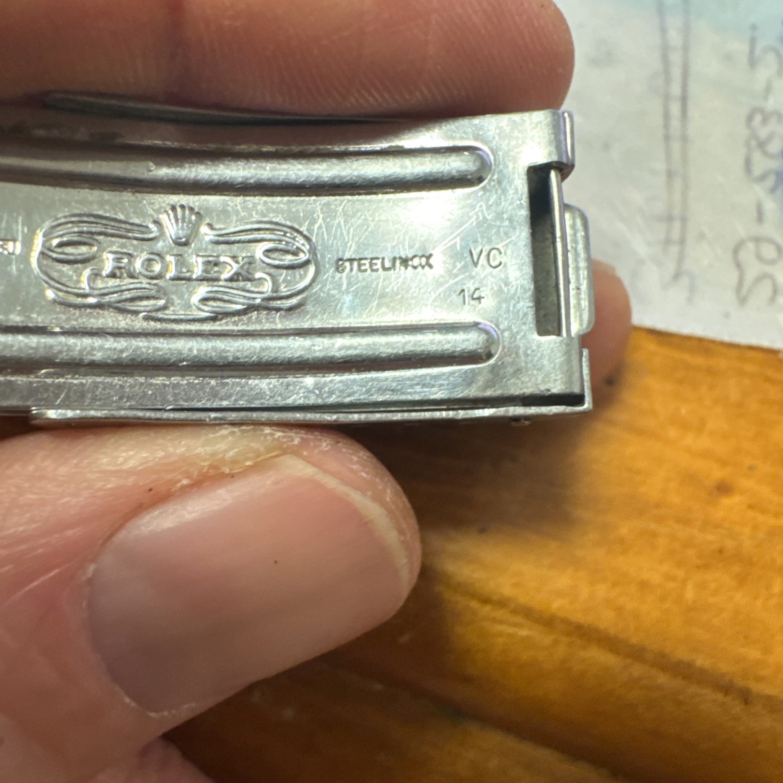Rolex Oyster Bracelet Clasp 7836 78360 VC 14 1978 1016 1675 16750 1601 (72)